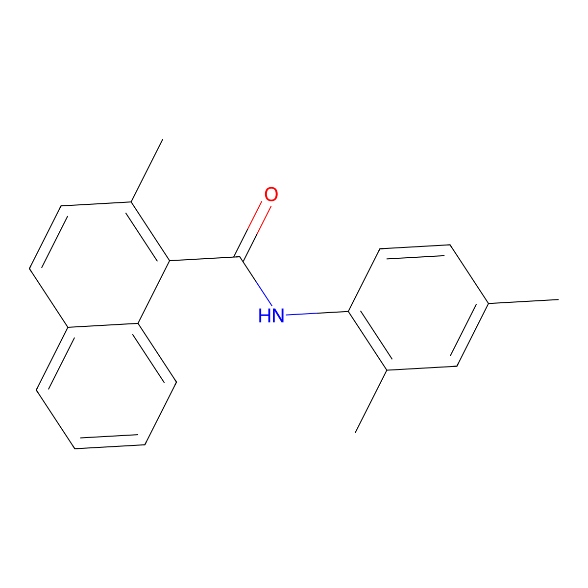 N-(2,4-Dimethylphenyl)-2-methyl-1-naphthalenecarboxamide molecular structure, CAS 2882550-35-6