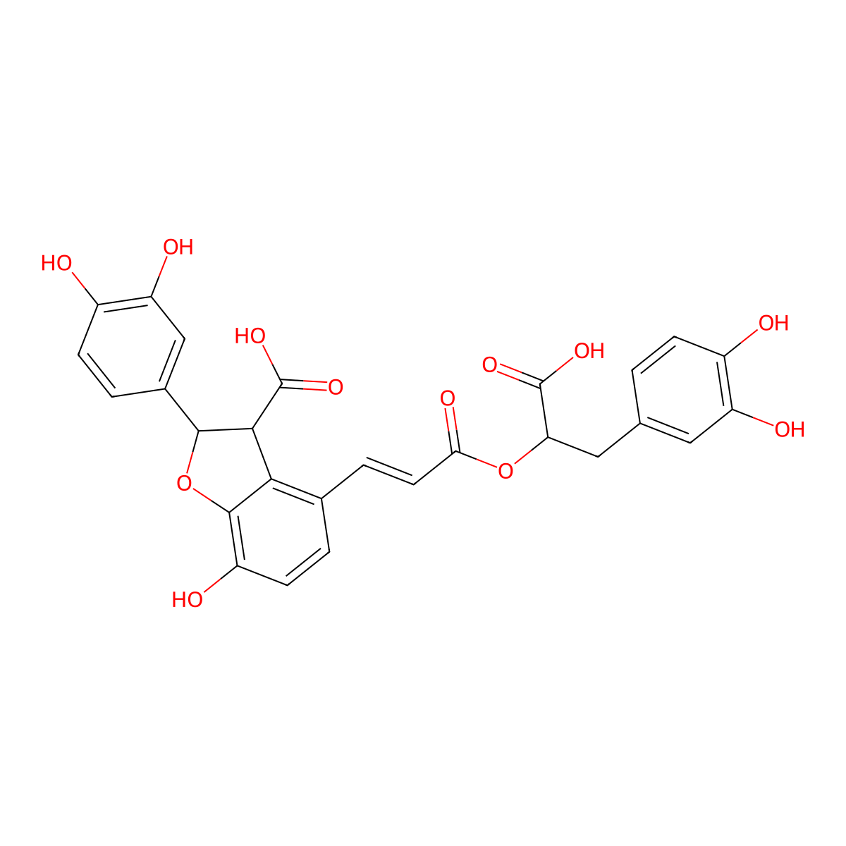 Lithospermic Acid molecular structure, CAS 28831-65-4