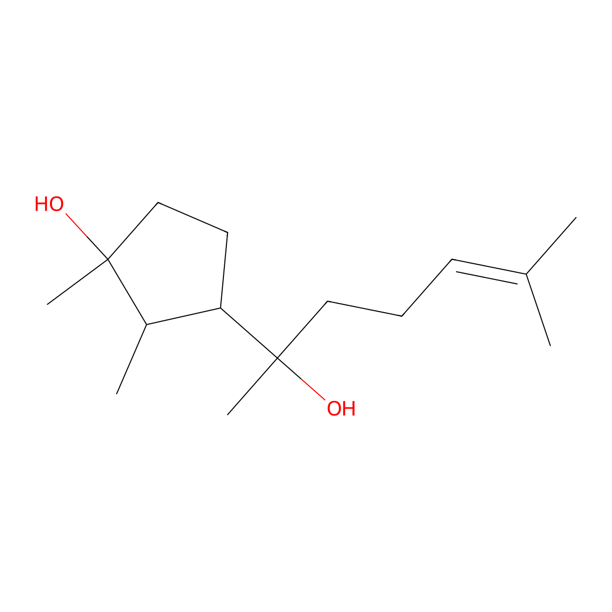 Cyclonerodiol molecular structure, CAS 28834-06-2