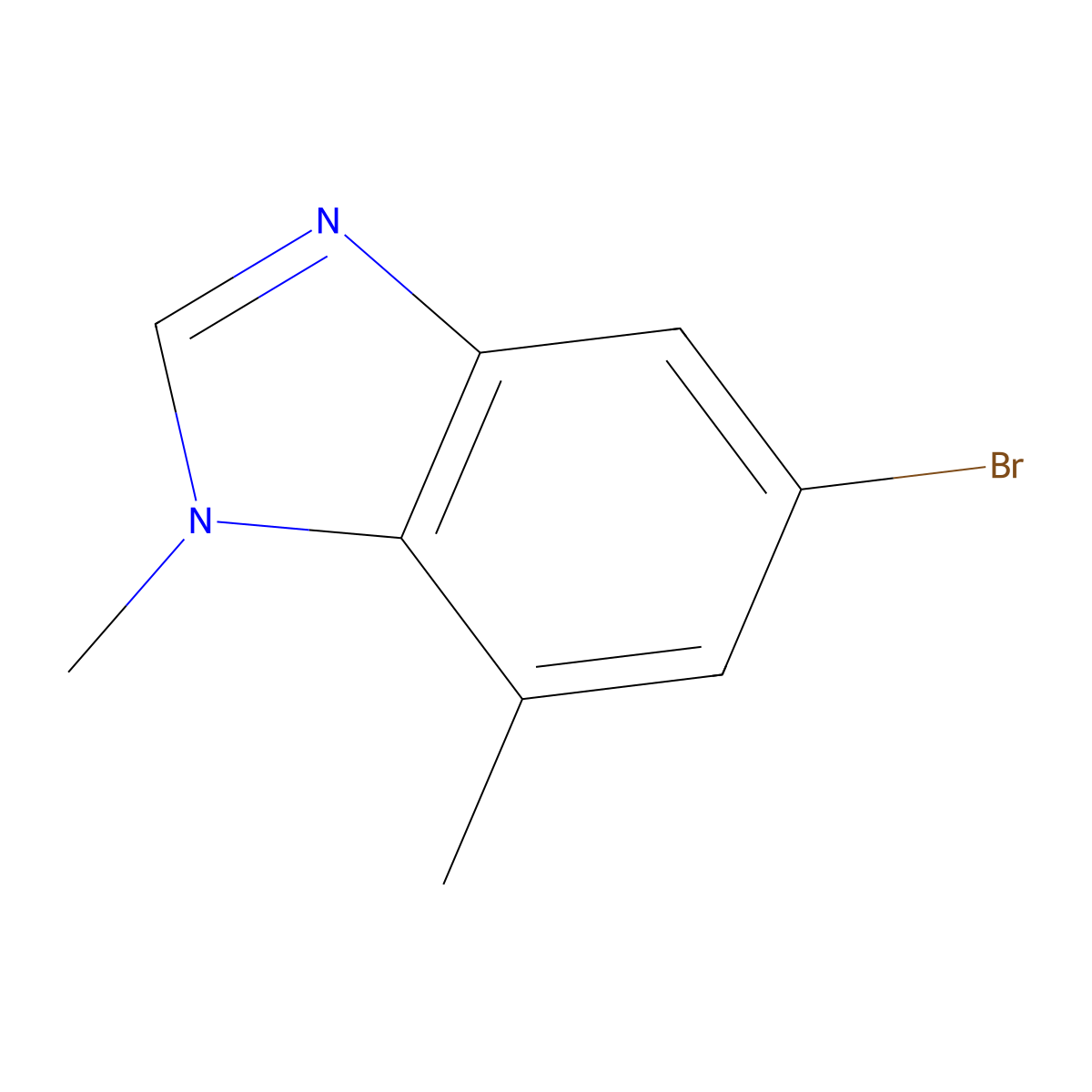 5-Bromo-1,7-dimethyl-1H-benzo[D]imidazole molecular structure, CAS 2883683-54-1