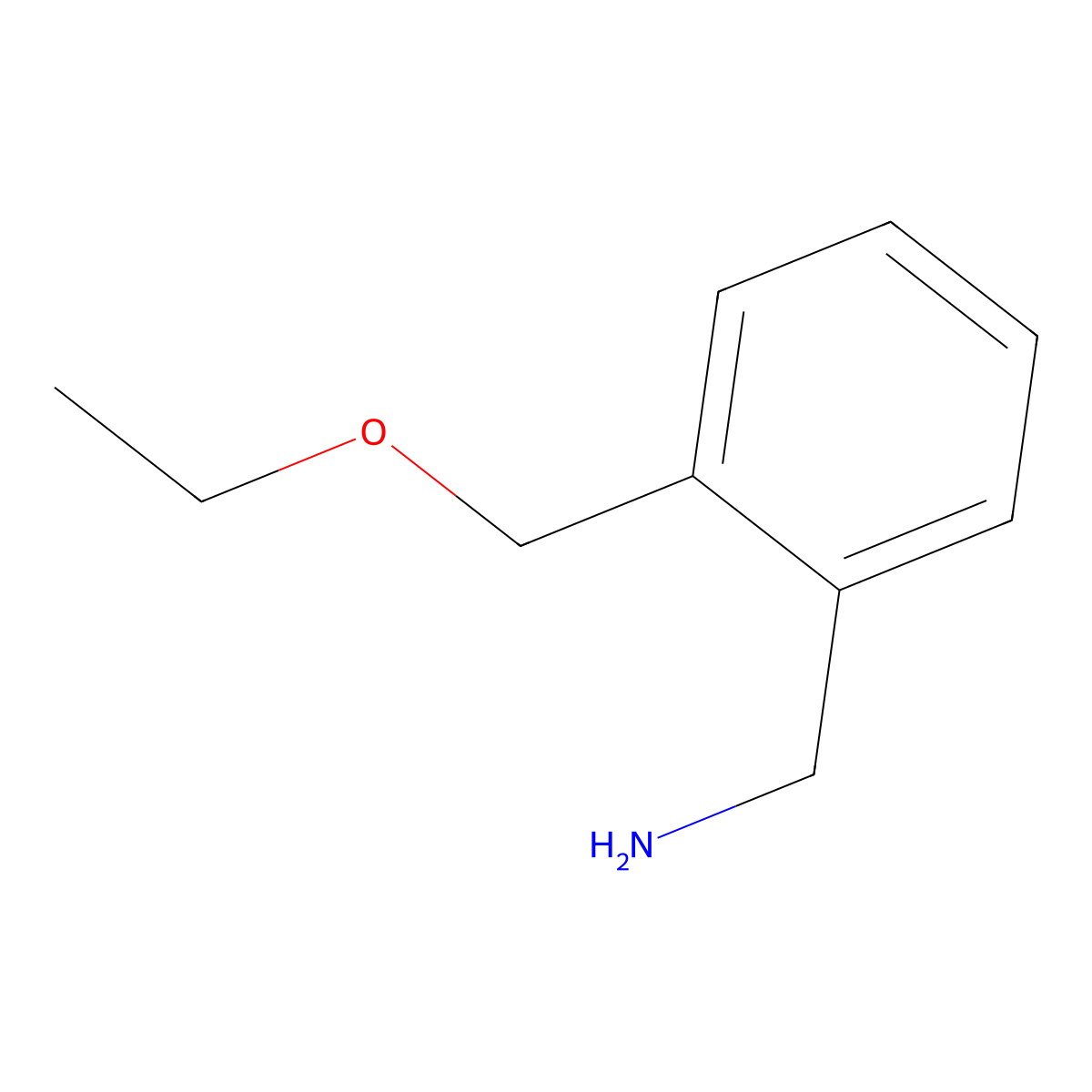 [2-(Ethoxymethyl)phenyl]methanamine molecular structure, CAS 28837-92-5