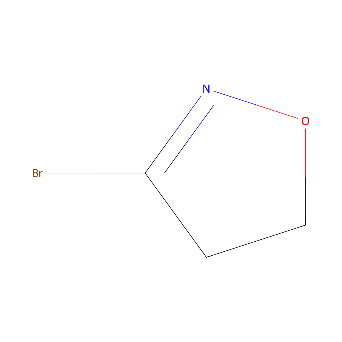 3-Bromo-4,5-dihydroisoxazole molecular structure, CAS 288370-87-6