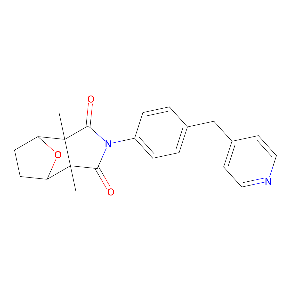 (3aR,4S,7R,7aS)-3a,7a-dimethyl-2-[4-(pyridin-4-ylmethyl)phenyl]-4,5,6,7-tetrahydro-4,7-epoxyisoindole-1,3-dione molecular structure, CAS 2883709-99-5