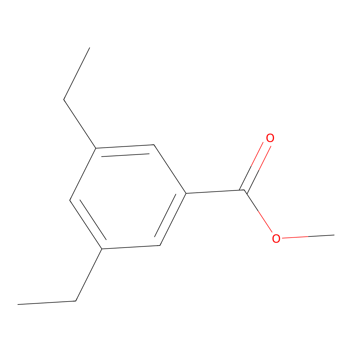 Methyl 3,5-diethylbenzoate molecular structure, CAS 288379-41-9