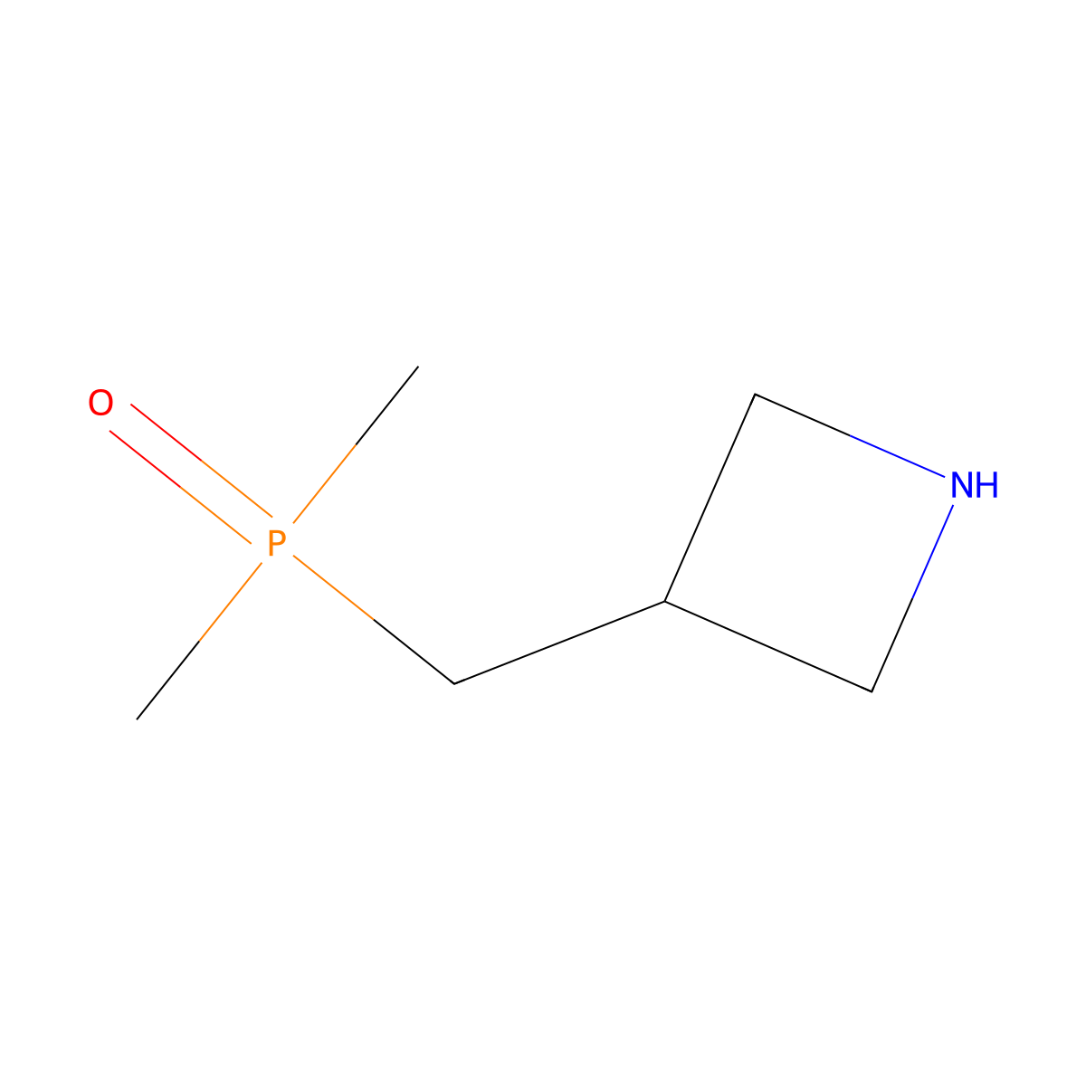 (Azetidin-3-ylmethyl)dimethylphosphine oxide molecular structure, CAS 2883819-65-4