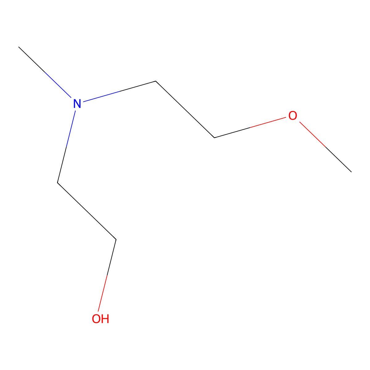 2-[(2-Methoxyethyl)(methyl)amino]ethanol molecular structure, CAS 288383-69-7