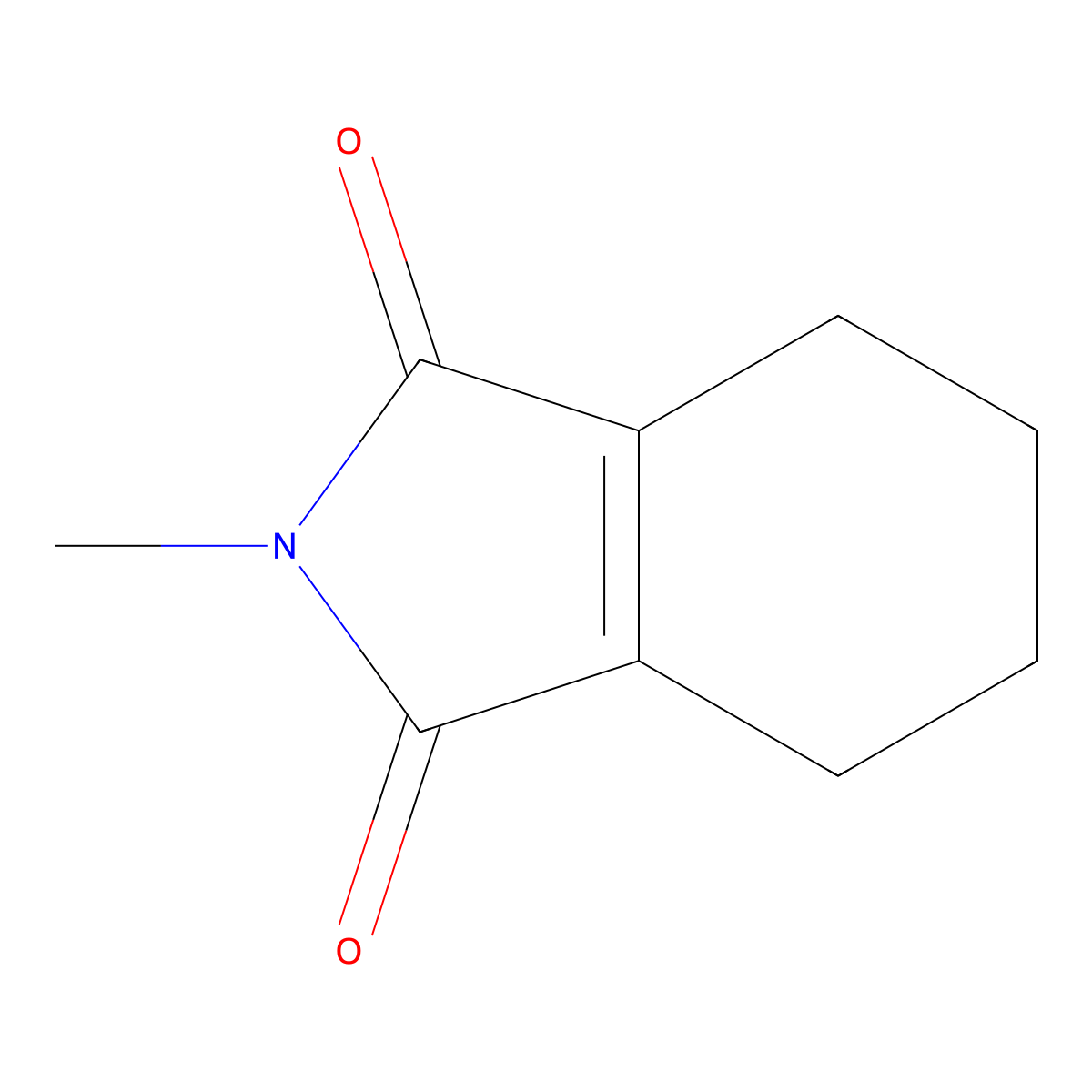 1-Cyclohexene-1,2-dicarboximide, N-methyl- molecular structure, CAS 28839-49-8