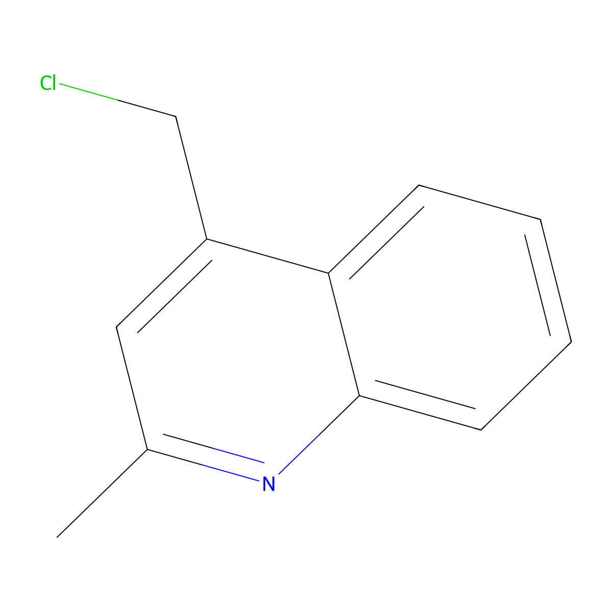 4-(Chloromethyl)-2-methylquinoline molecular structure, CAS 288399-19-9
