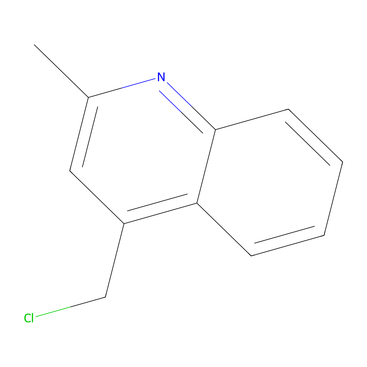 4-(Chloromethyl)-2-methylquinoline molecular structure, CAS 288399-19-9