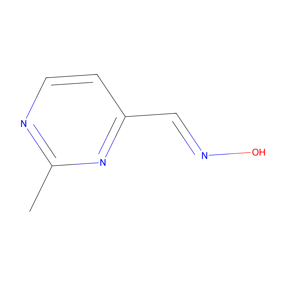 N-[(2-Methylpyrimidin-4-YL)methylidene]hydroxylamine molecular structure, CAS 28840-37-1
