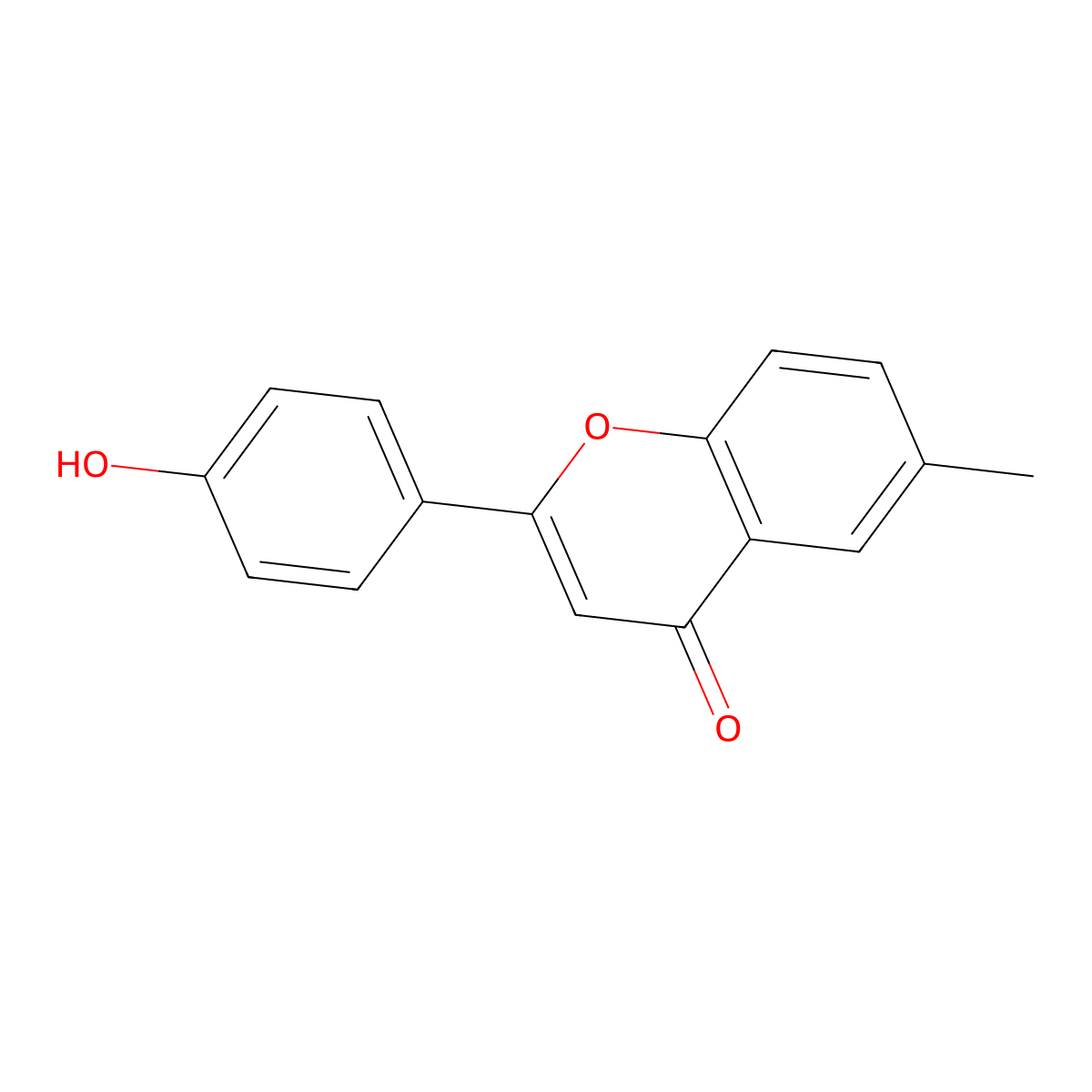 4'-Hydroxy-6-methylflavone molecular structure, CAS 288401-04-7
