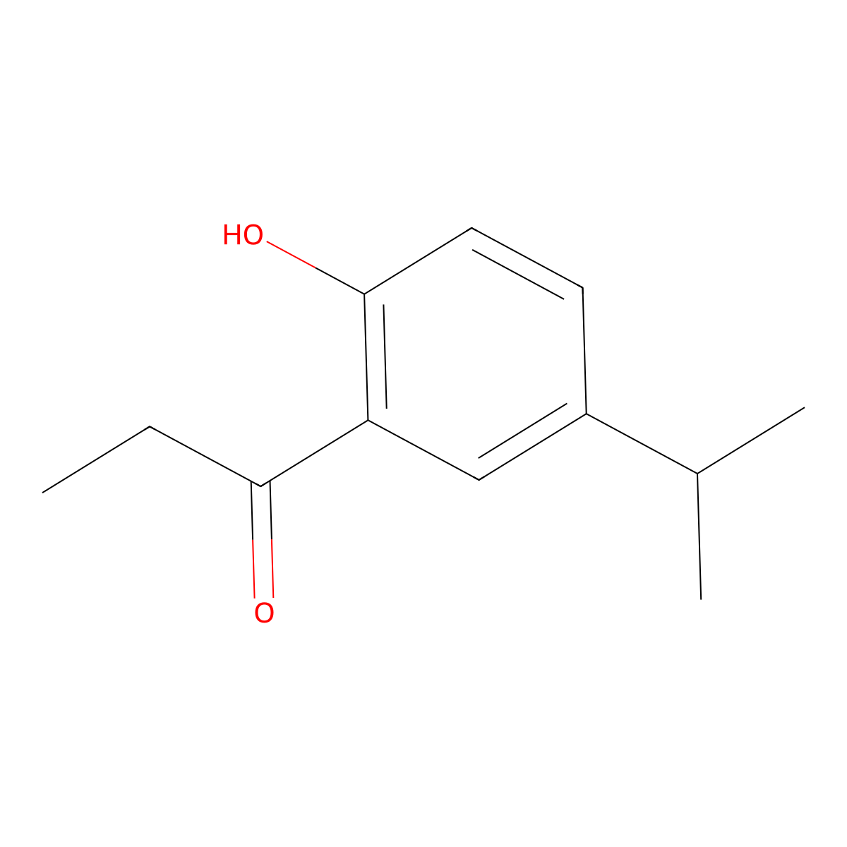 1-(2-Hydroxy-5-isopropylphenyl)propan-1-one molecular structure, CAS 288401-26-3