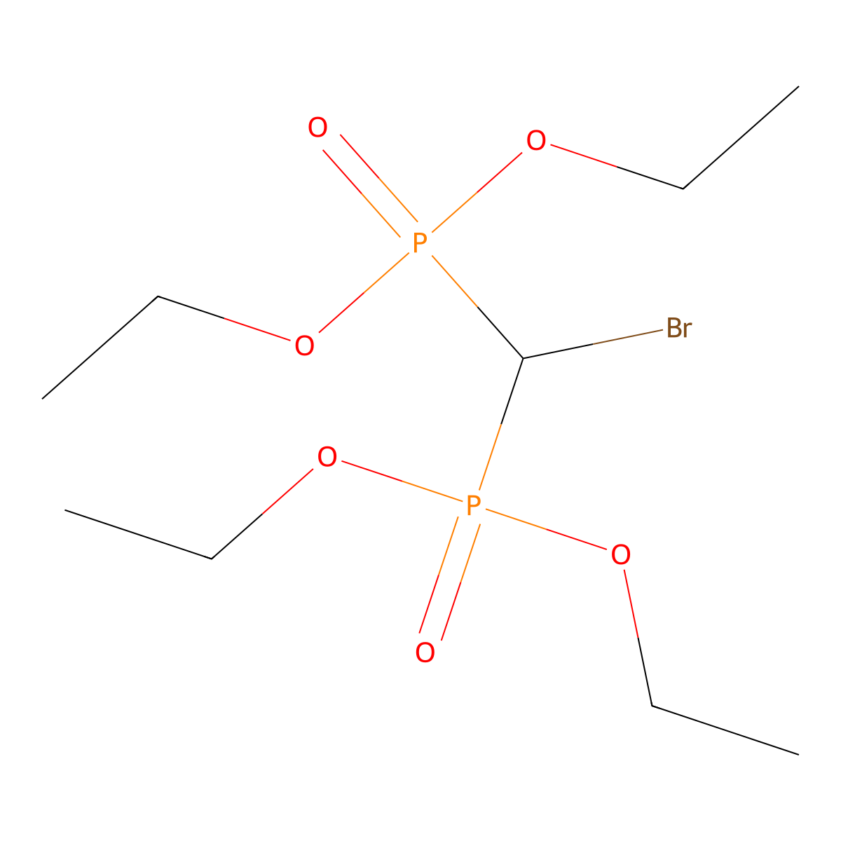 1-[[Bromo(diethoxyphosphoryl)methyl]-ethoxy-phosphoryl]oxyethane molecular structure, CAS 28845-79-6