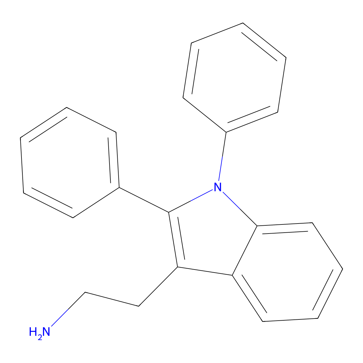 1,2-Diphenyltryptamine molecular structure, CAS 28856-24-8