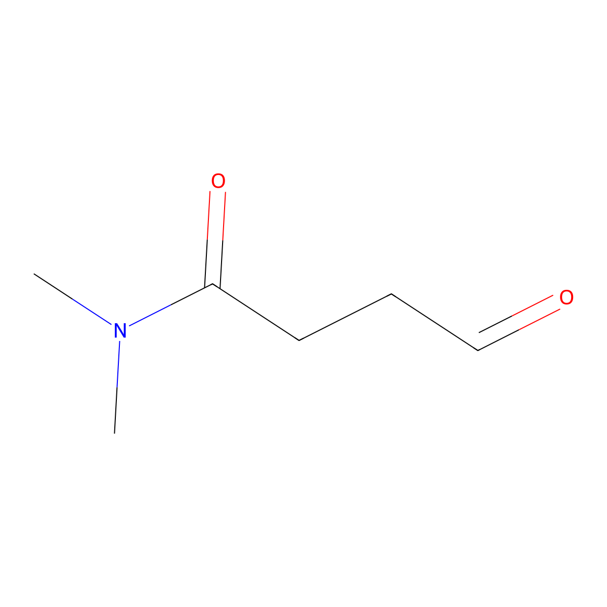 N,N-dimethyl-4-oxobutanamide molecular structure, CAS 288569-59-5