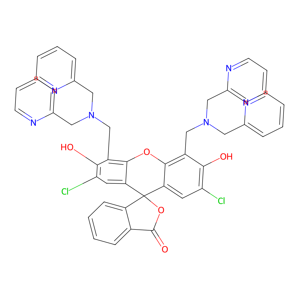 Zinpyr-1 molecular structure, CAS 288574-78-7