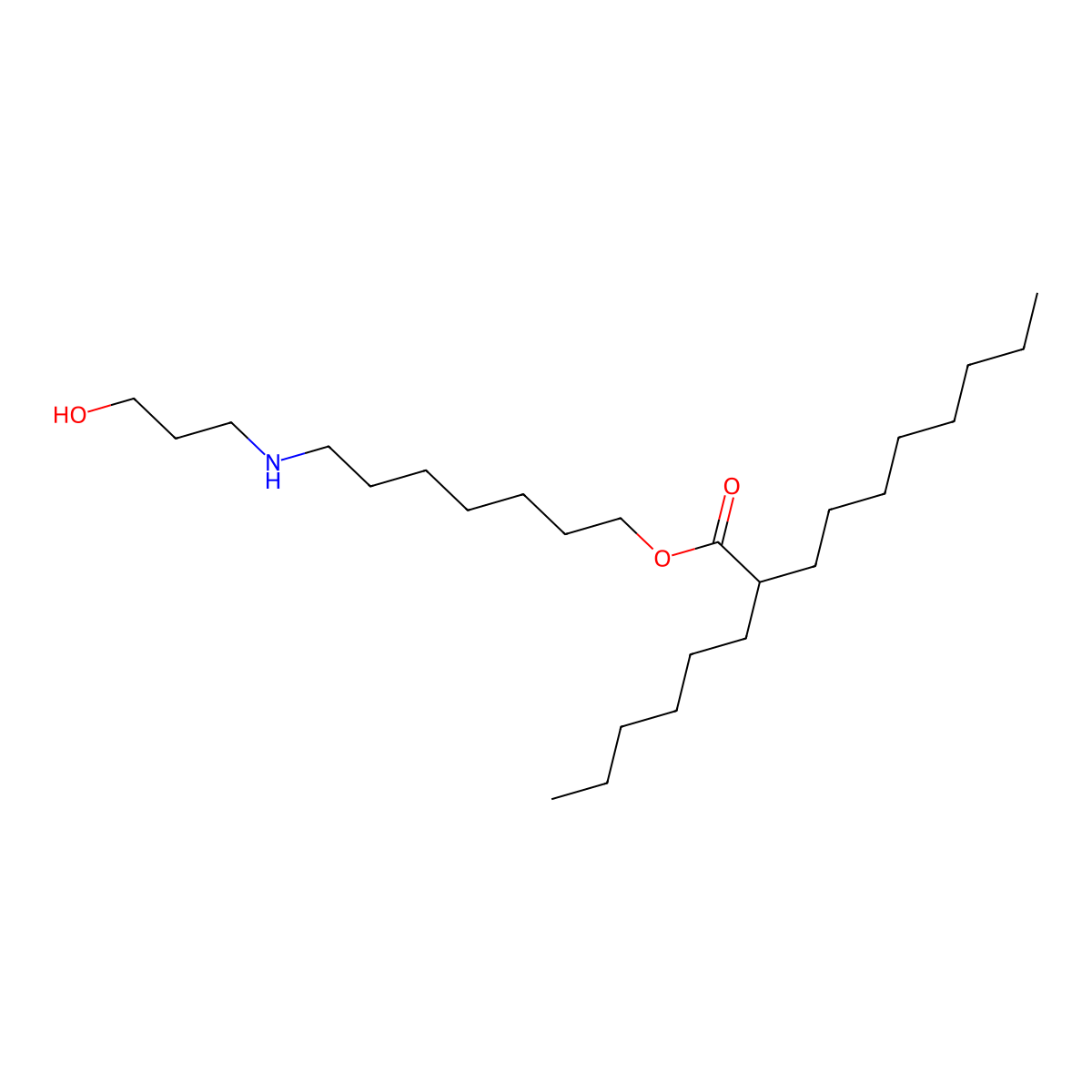 7-(3-Hydroxypropylamino)heptyl 2-hexyldecanoate molecular structure, CAS 2885991-21-7