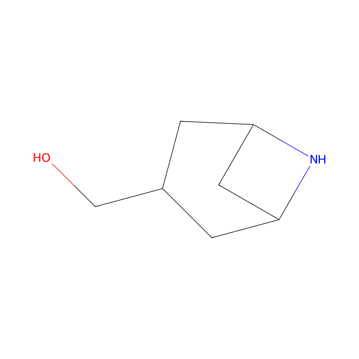 {6-Azabicyclo[3.1.1]heptan-3-yl}methanol molecular structure, CAS 2885995-39-9