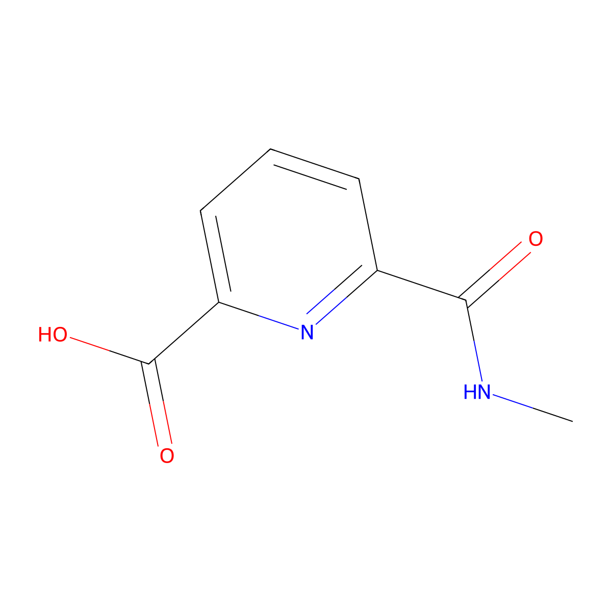 6-(Methylcarbamoyl)pyridine-2-carboxylic acid molecular structure, CAS 288616-99-9