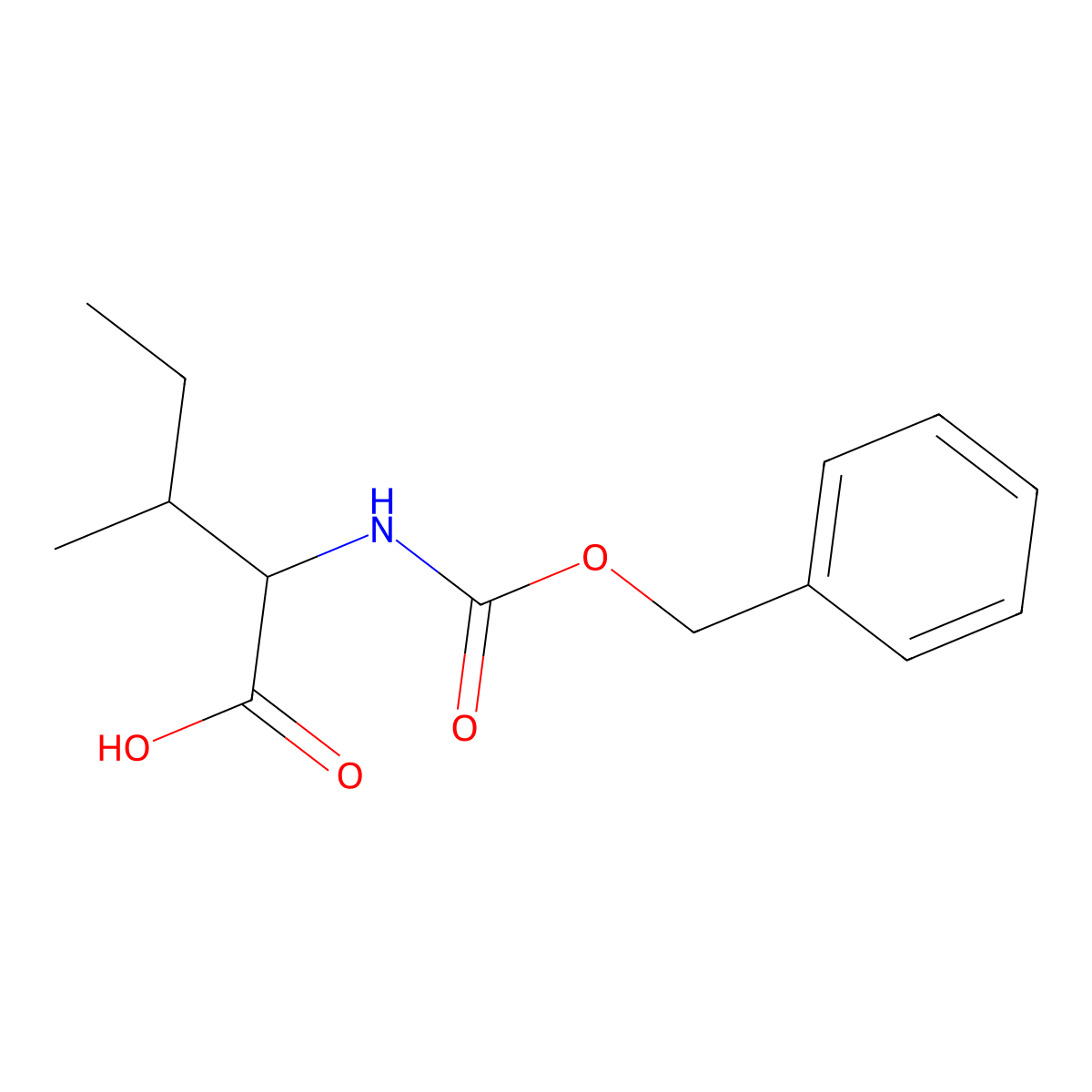 (2R,3R)-2-(((Benzyloxy)carbonyl)amino)-3-methylpentanoic acid molecular structure, CAS 28862-89-7