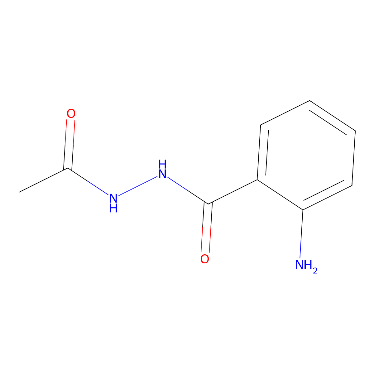 N'-acetyl-2-aminobenzohydrazide molecular structure, CAS 28864-26-8