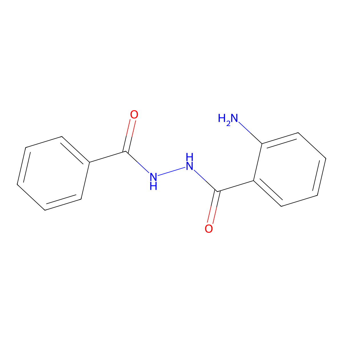 1-(2-Aminobenzoyl)-2-benzoylhydrazine molecular structure, CAS 28864-27-9