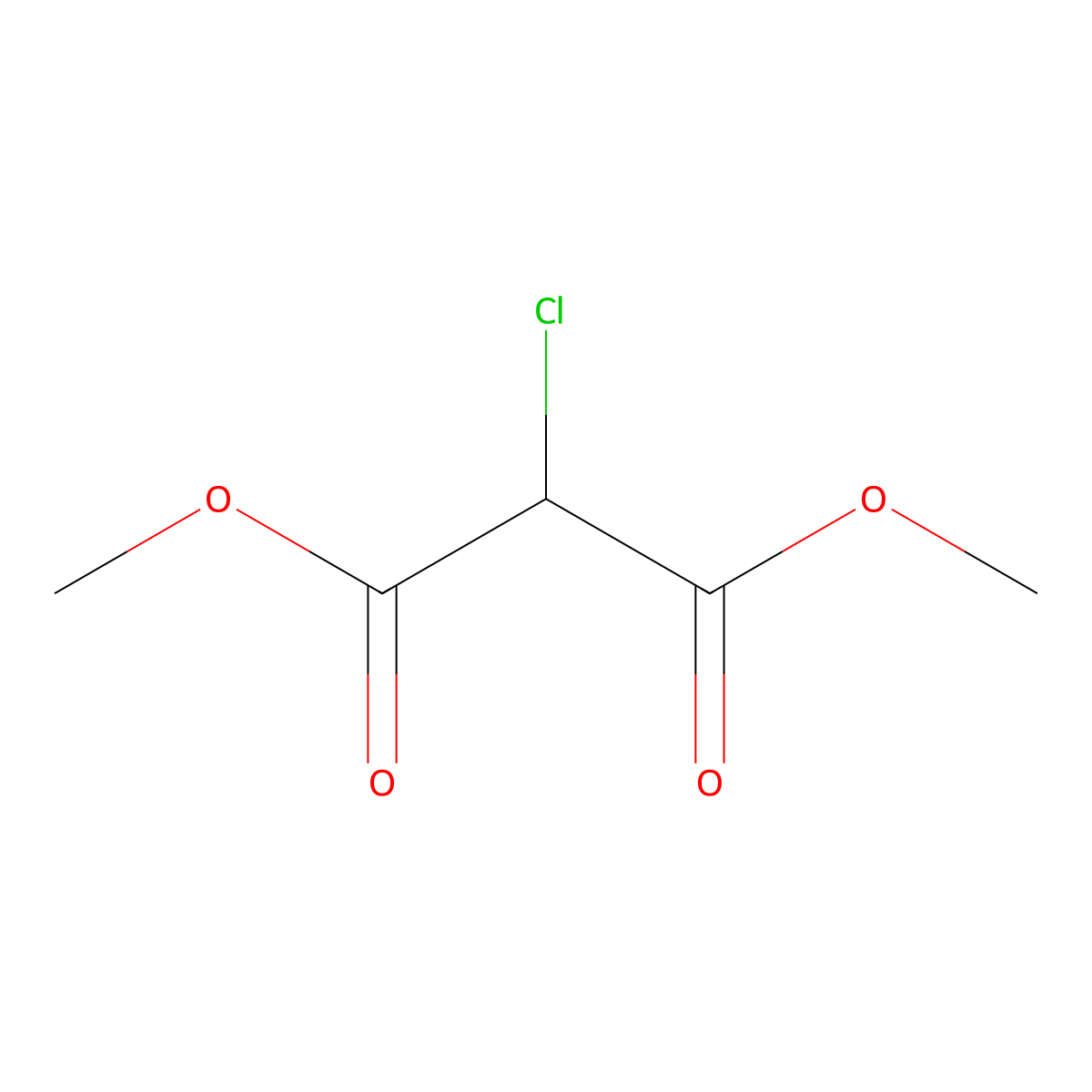 Dimethyl chloromalonate molecular structure, CAS 28868-76-0