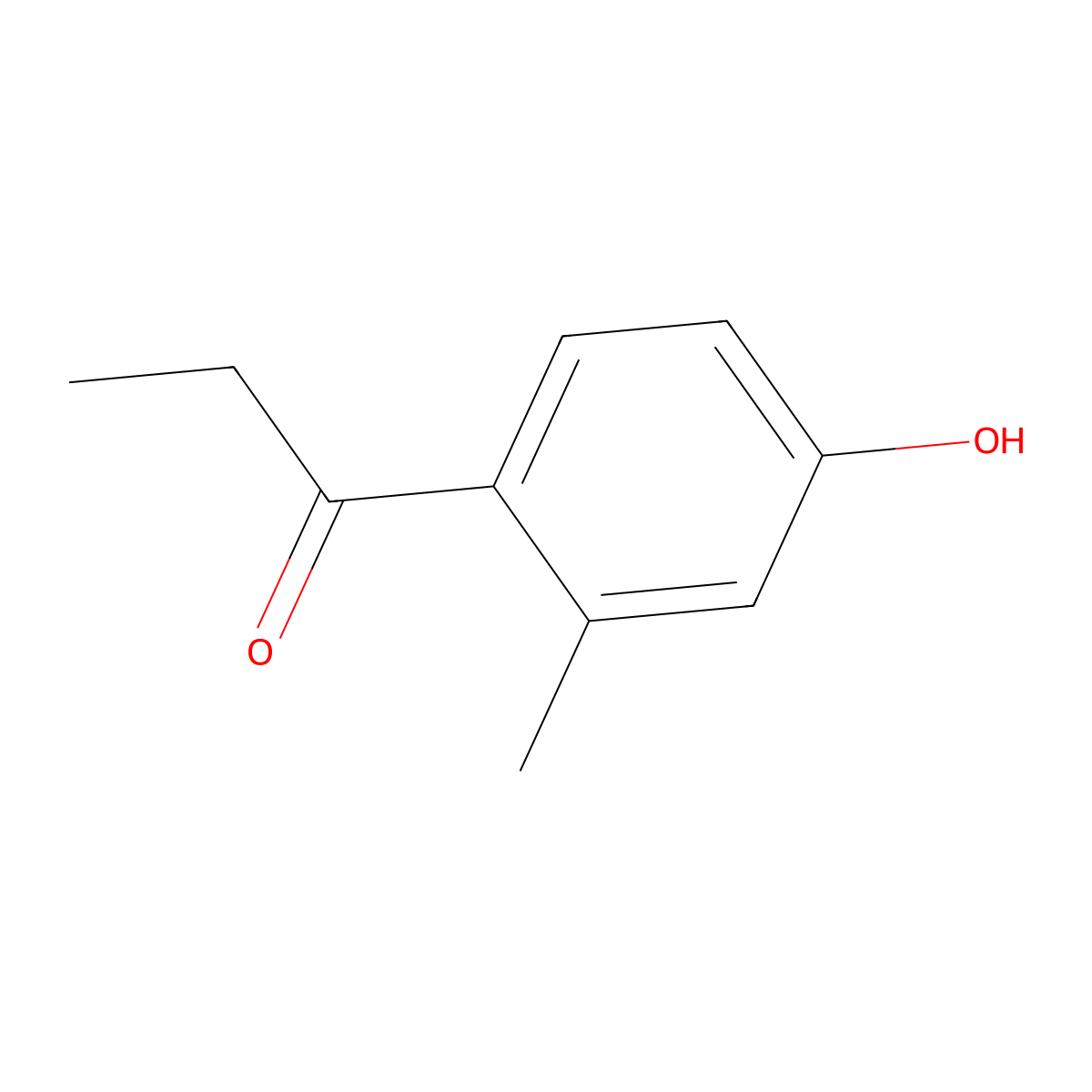 1-(4-Hydroxy-2-methylphenyl)propan-1-one molecular structure, CAS 2887-55-0