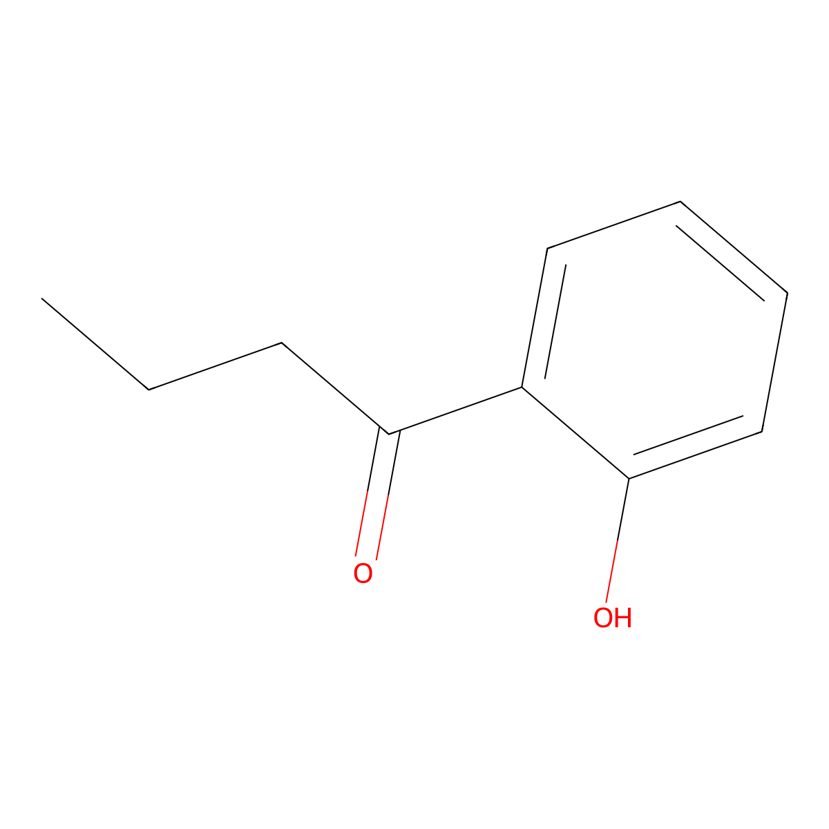 2'-Hydroxybutyrophenone molecular structure, CAS 2887-61-8