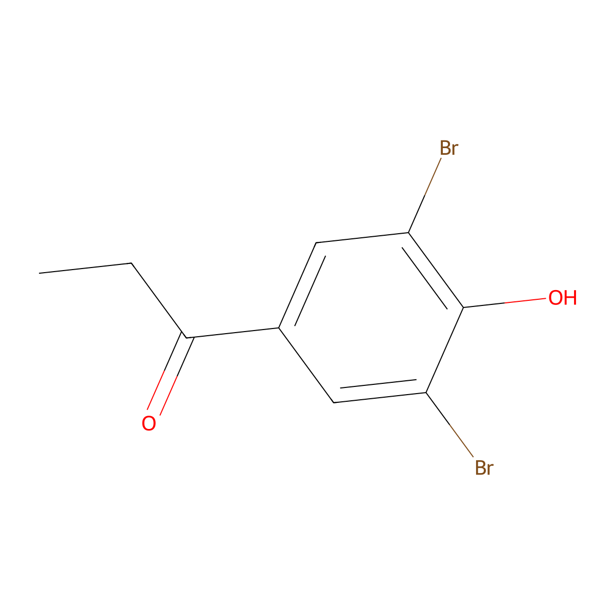 1-(3,5-Dibromo-4-hydroxyphenyl)propan-1-one molecular structure, CAS 2887-65-2