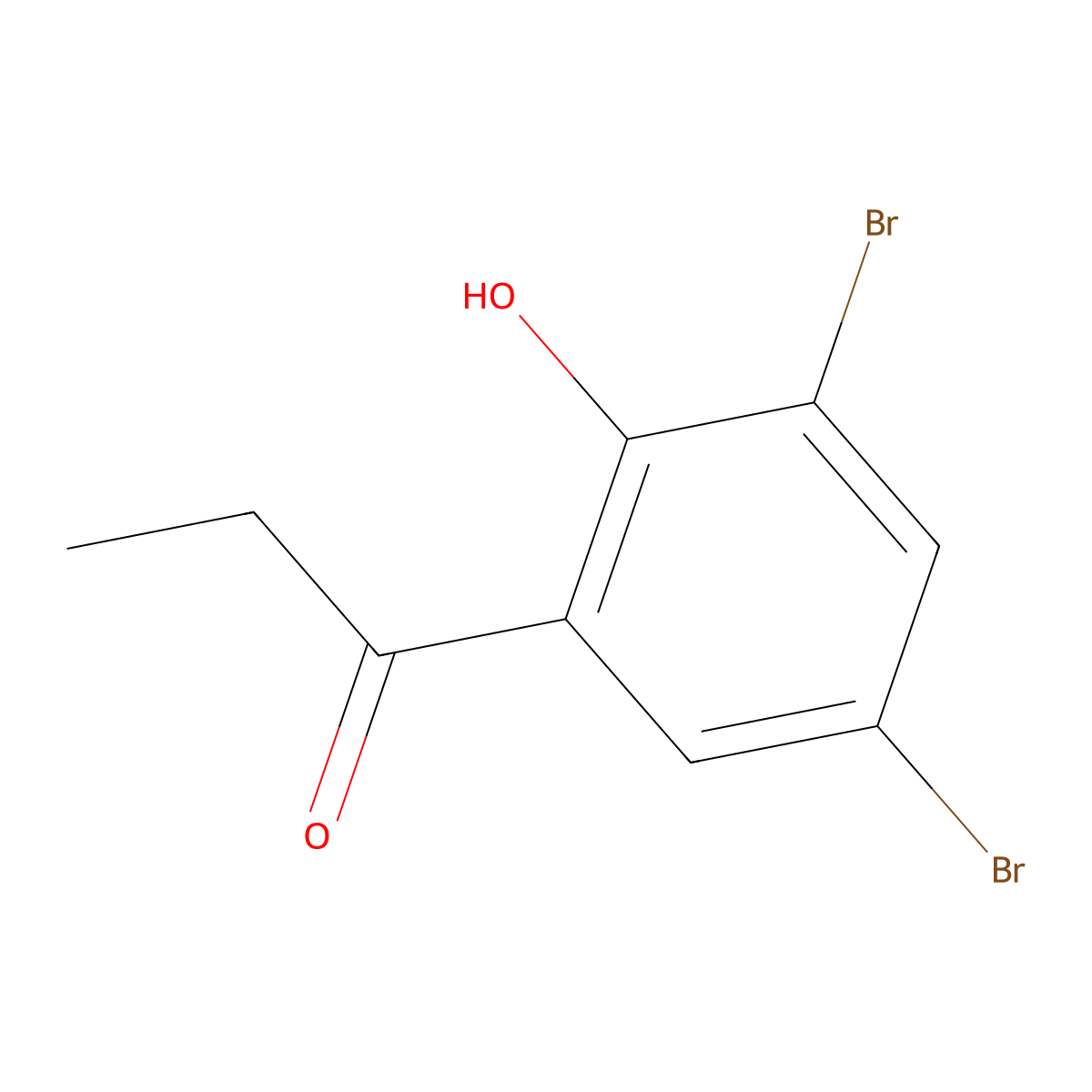 1-(3,5-Dibromo-2-hydroxyphenyl)propan-1-one molecular structure, CAS 2887-68-5