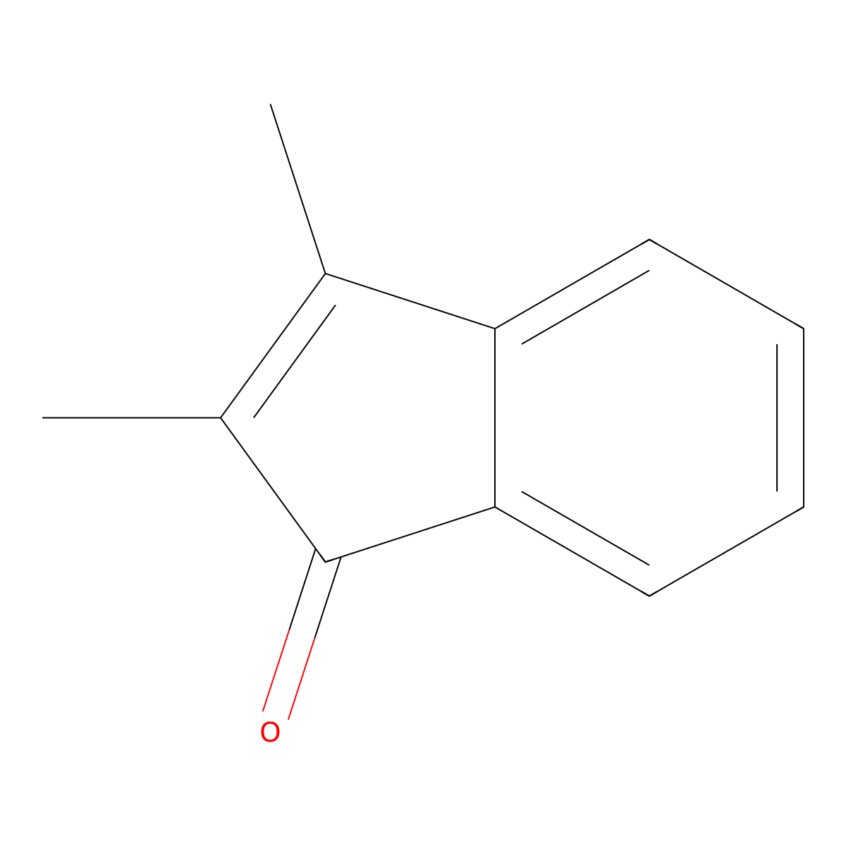 2,3-Dimethyl-1H-inden-1-one molecular structure, CAS 2887-89-0