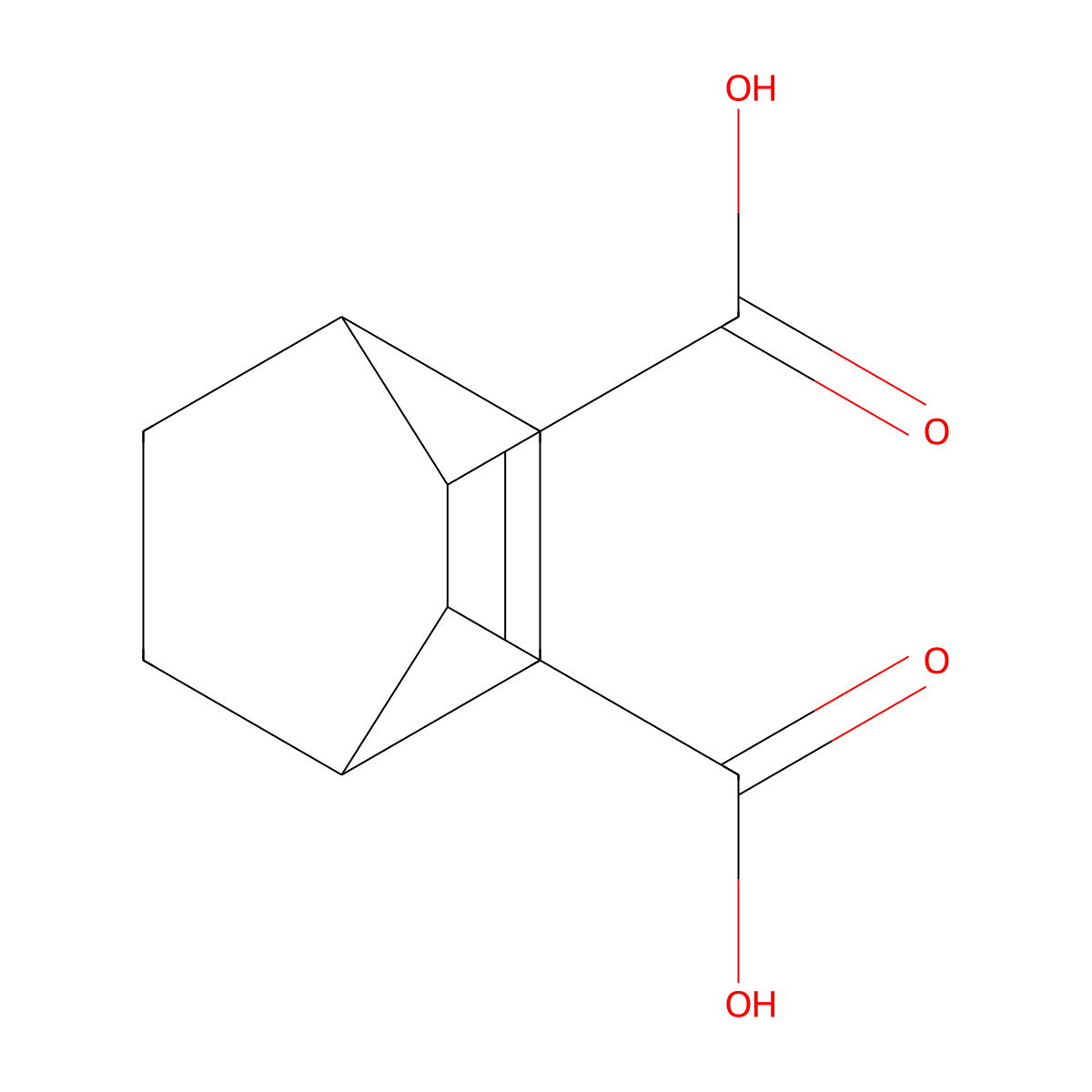 Bicyclo[2.2.2]oct-5-ene-2,3-dicarboxylic acid molecular structure, CAS 28871-80-9