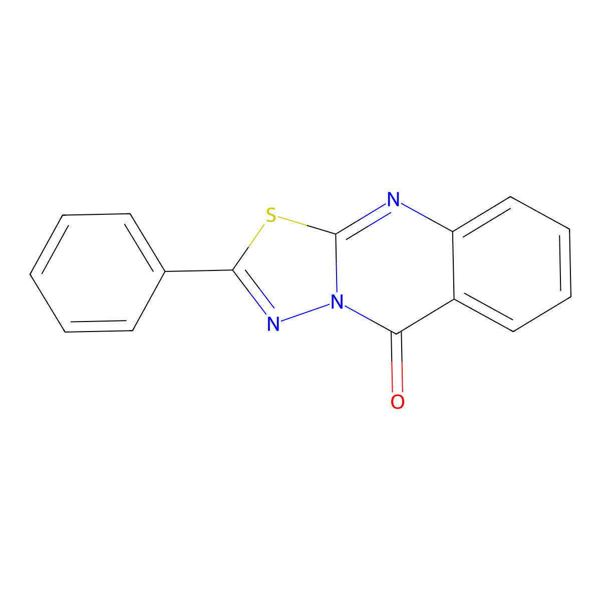 2-phenyl-5H-[1,3,4]thiadiazolo[2,3-b]quinazolin-5-one molecular structure, CAS 28873-45-2