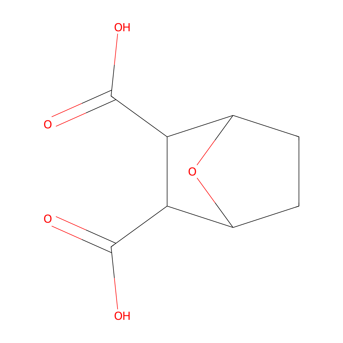 3,6-endo-Oxohexahydrophthalic acid molecular structure, CAS 28874-46-6