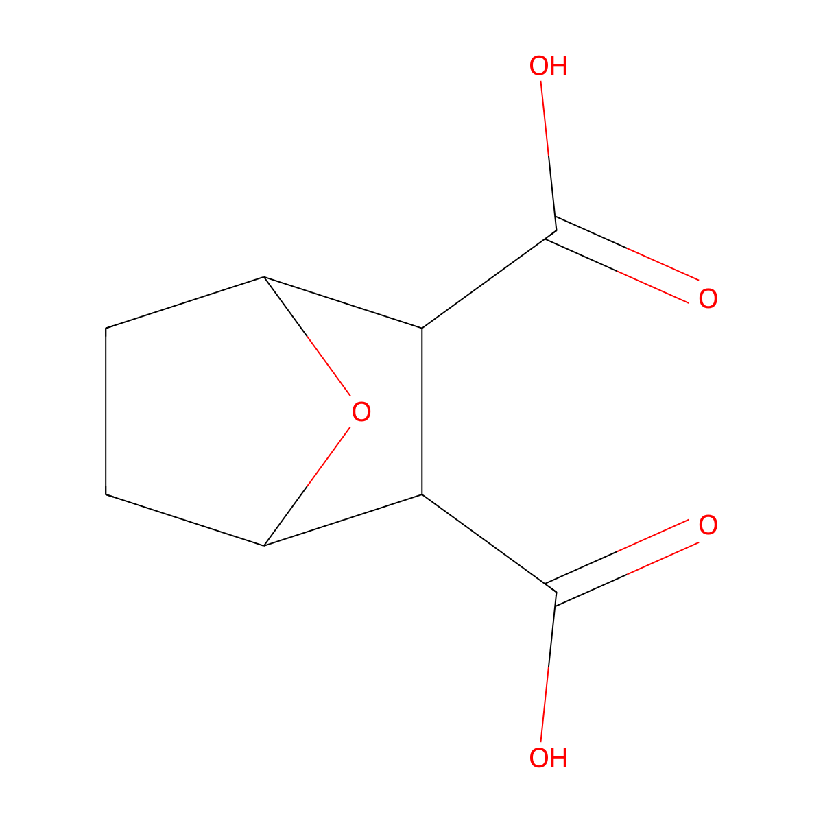 3,6-endo-Oxohexahydrophthalic acid molecular structure, CAS 28874-46-6