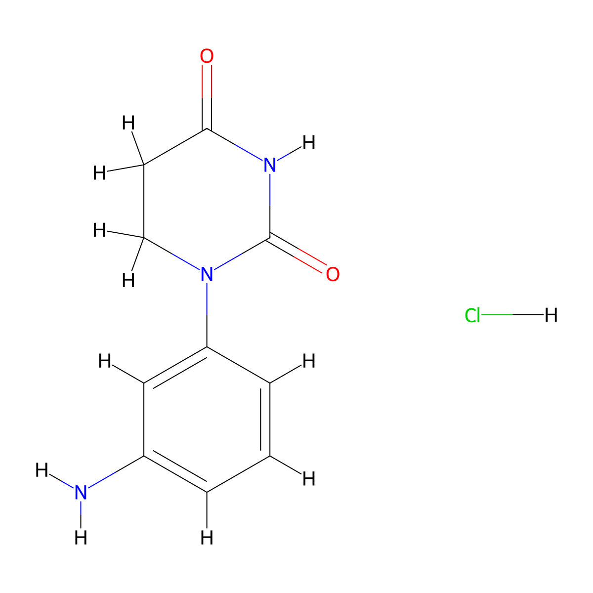 1-(3-Aminophenyl)dihydropyrimidine-2,4(1H,3H)-dione hydrochloride molecular structure, CAS 2887498-18-0
