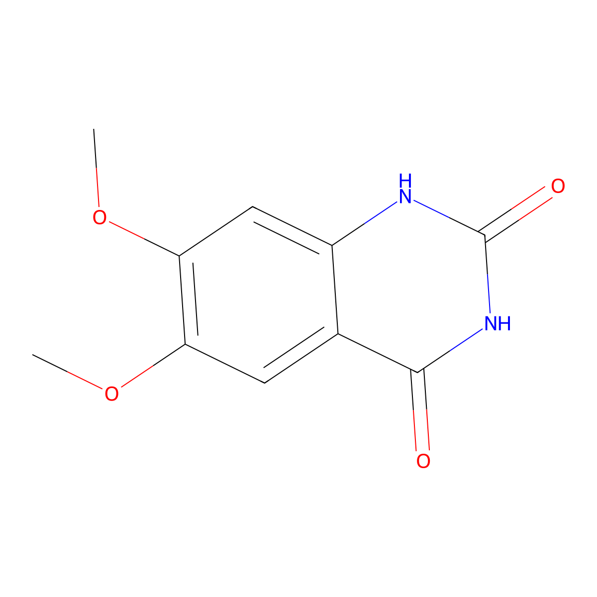 6,7-Dimethoxy-2,4(1H,3H)-quinazolinedione molecular structure, CAS 2888-44-0