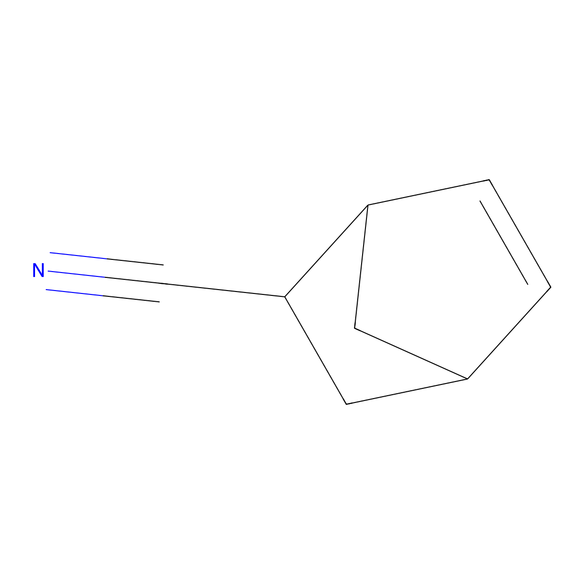 endo-Bicyclo[2.2.1]hept-5-ene-2-carbonitrile molecular structure, CAS 2888-90-6