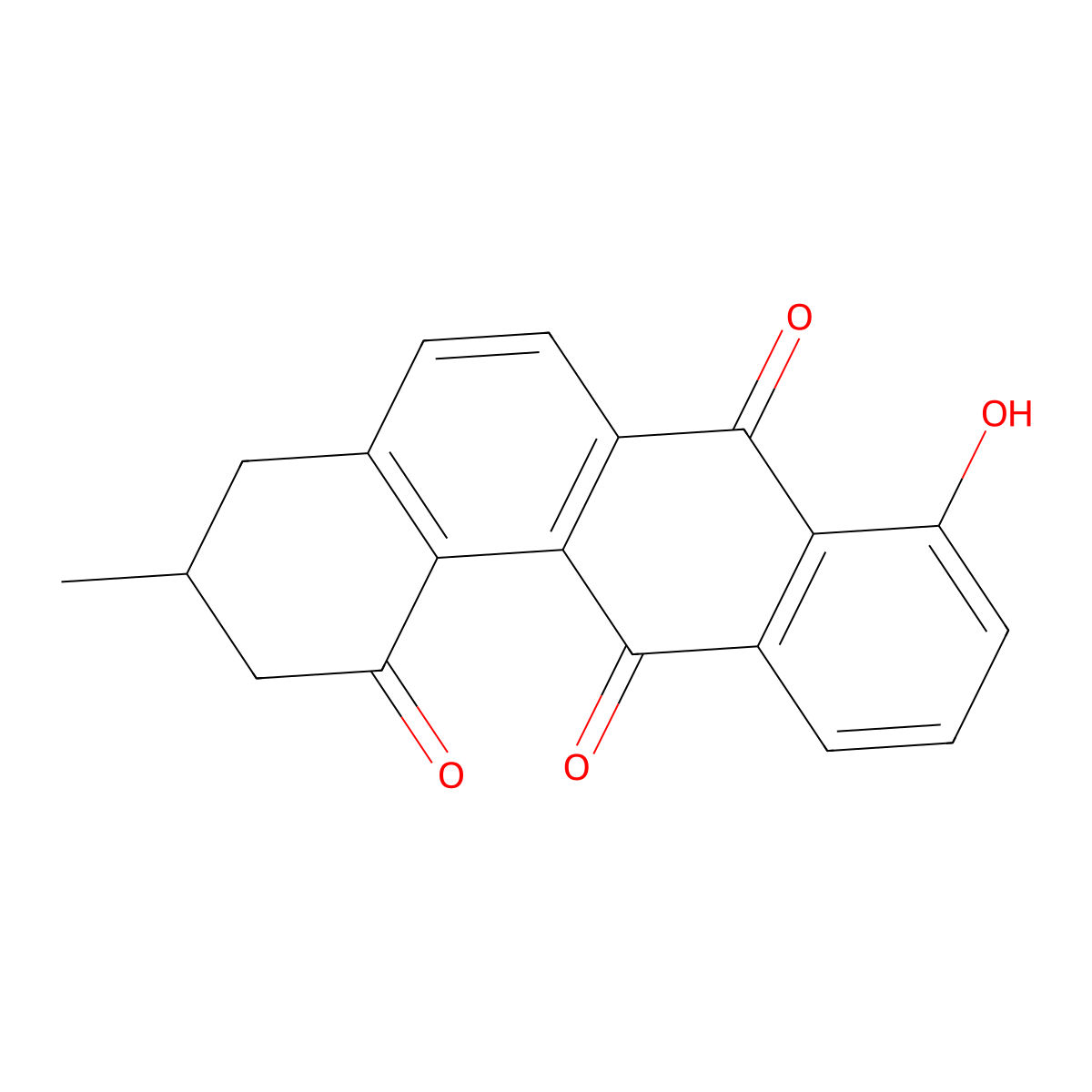 Ochromycinone molecular structure, CAS 28882-53-3