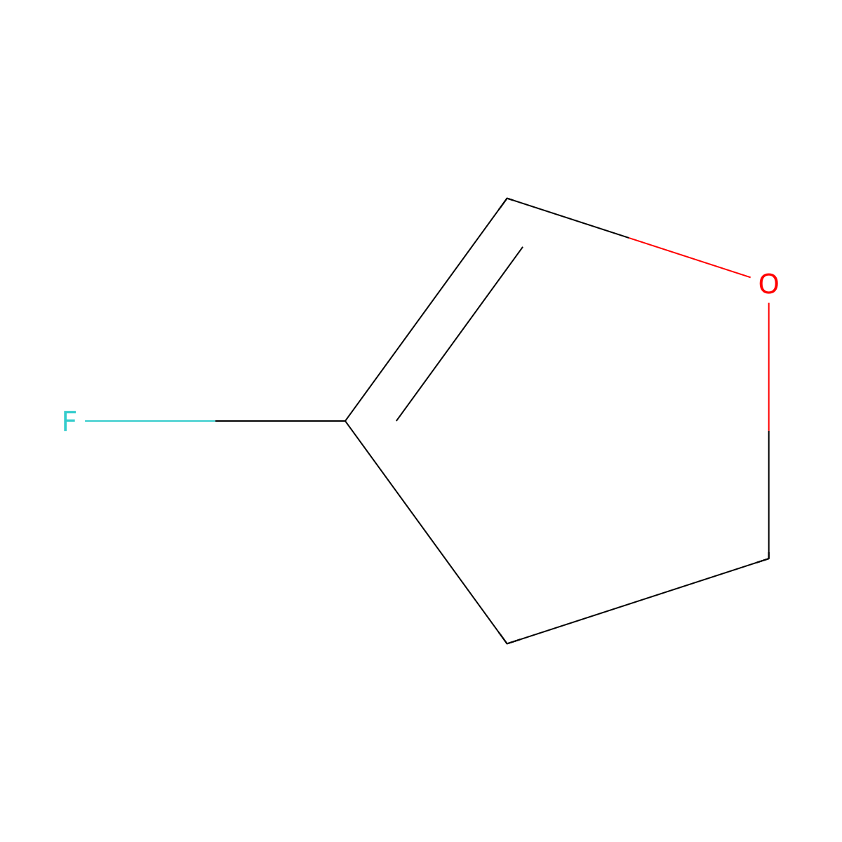 4-Fluoro-2,3-dihydrofuran molecular structure, CAS 288839-19-0