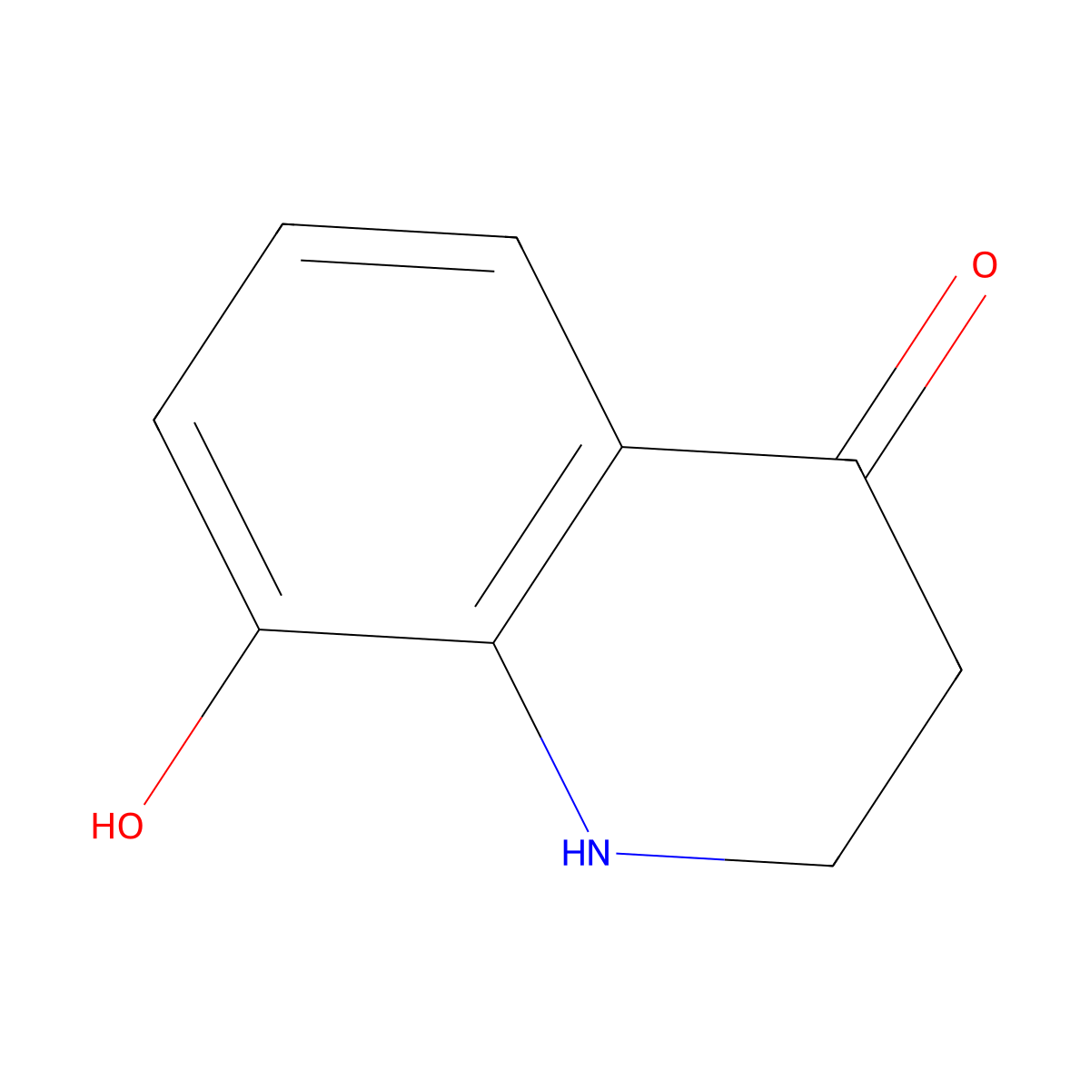 2,3-dihydro-8-hydroxy-4(1H)-Quinolinone molecular structure, CAS 28884-04-0