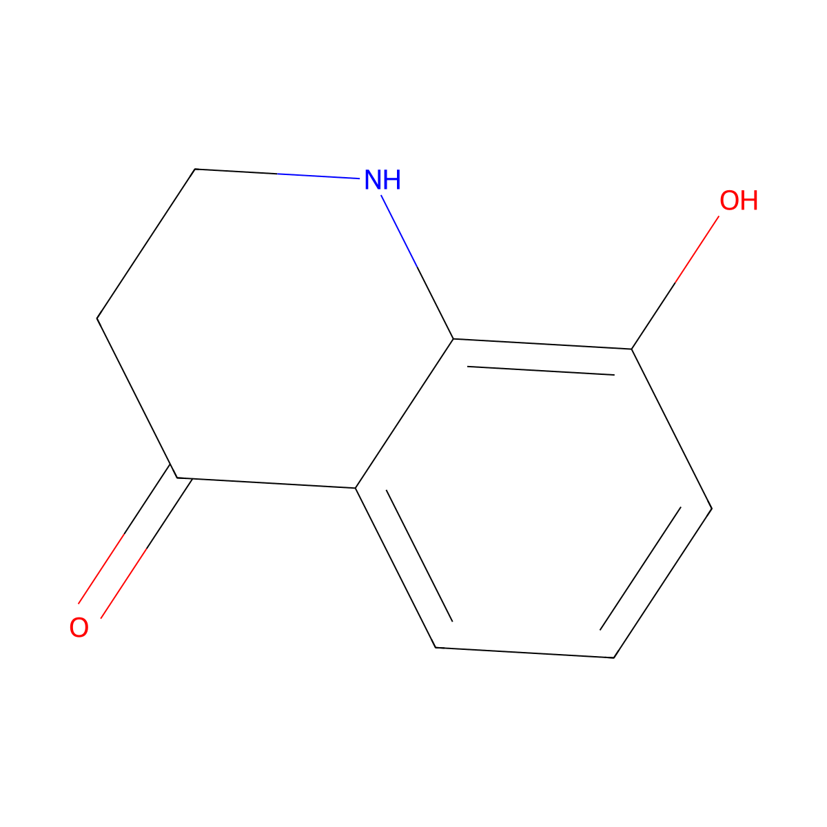2,3-dihydro-8-hydroxy-4(1H)-Quinolinone molecular structure, CAS 28884-04-0