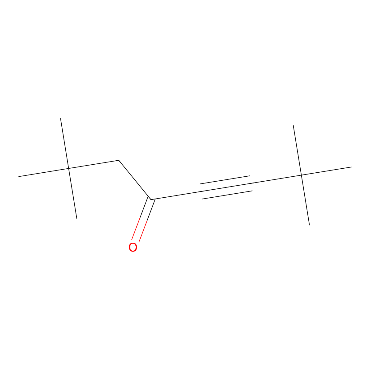 2,2,7,7-Tetramethyl-5-octyn-4-one molecular structure, CAS 28884-89-1