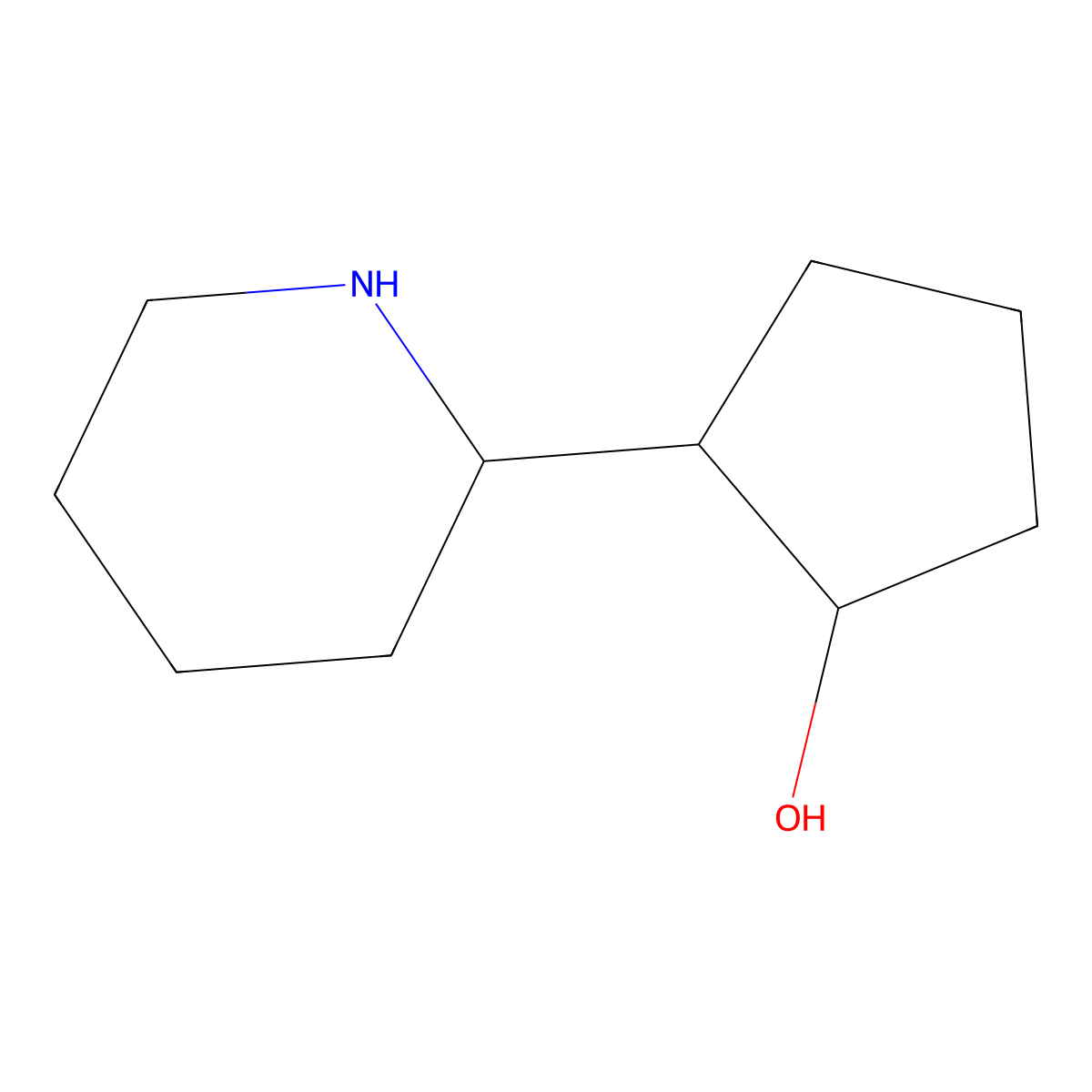 2-(Piperidin-2-yl)cyclopentan-1-ol molecular structure, CAS 28885-27-0