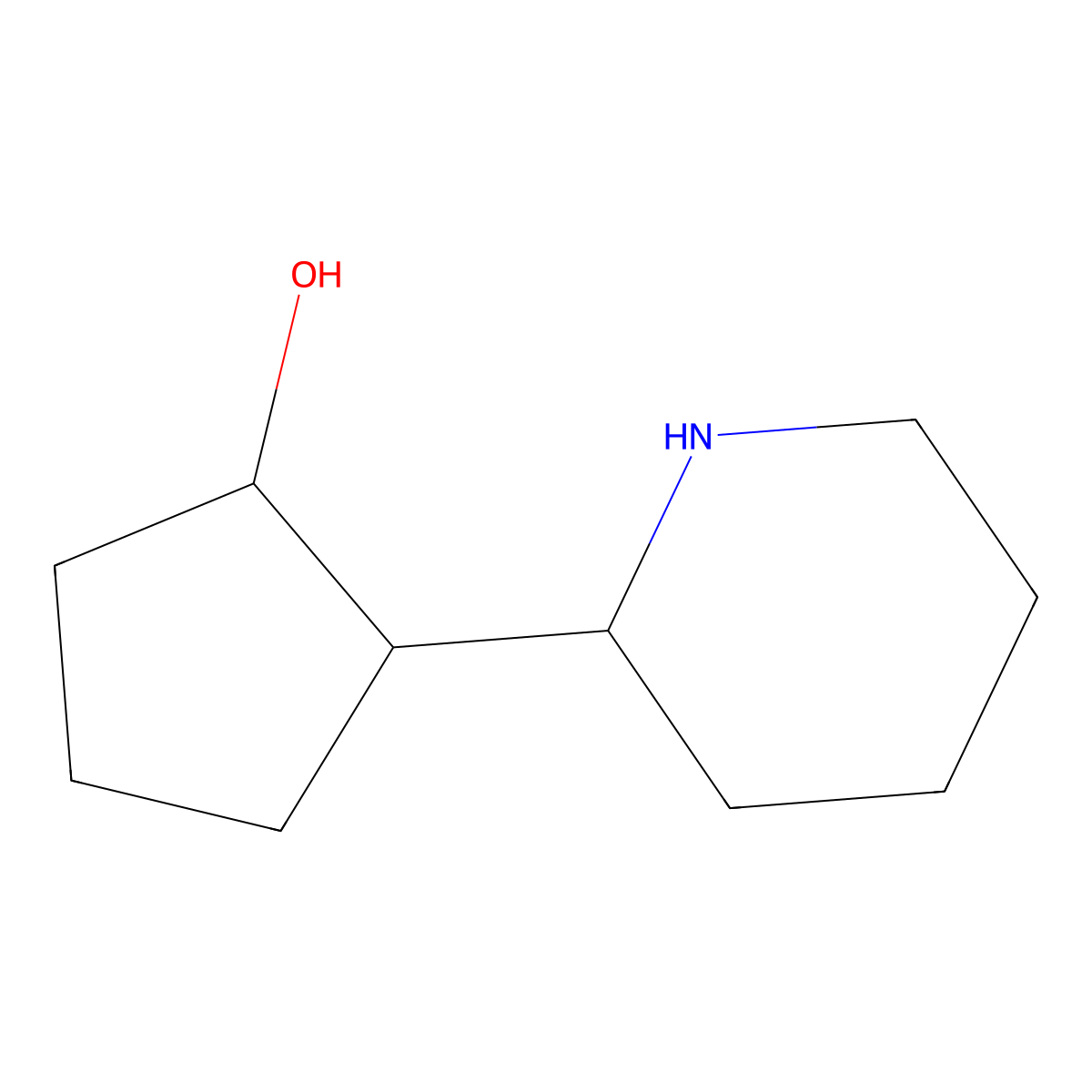 2-(Piperidin-2-yl)cyclopentan-1-ol molecular structure, CAS 28885-27-0