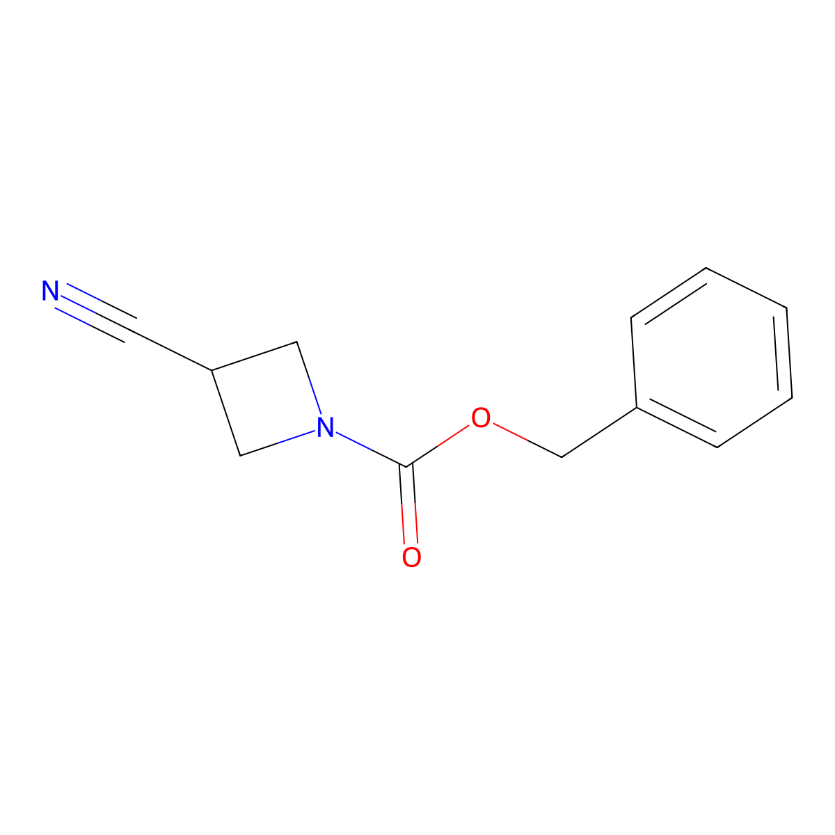Benzyl 3-cyanoazetidine-1-carboxylate molecular structure, CAS 288851-42-3