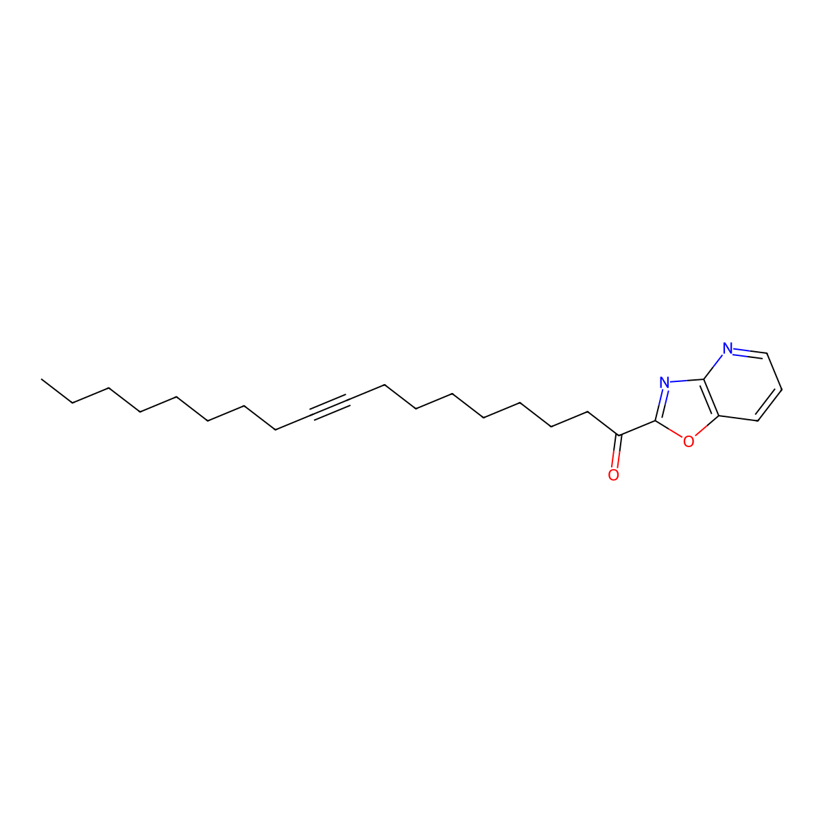 1-Oxazolo(4,5-b)pyridin-2-yl-octadec-9-yn-1-one molecular structure, CAS 288862-89-5