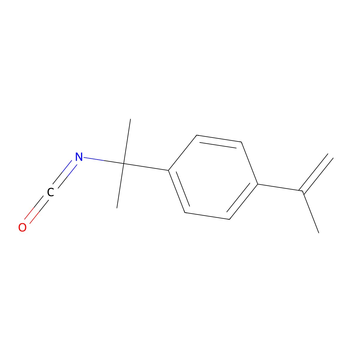 Benzene, 1-(1-isocyanato-1-methylethyl)-4-(1-methylethenyl)- molecular structure, CAS 2889-58-9