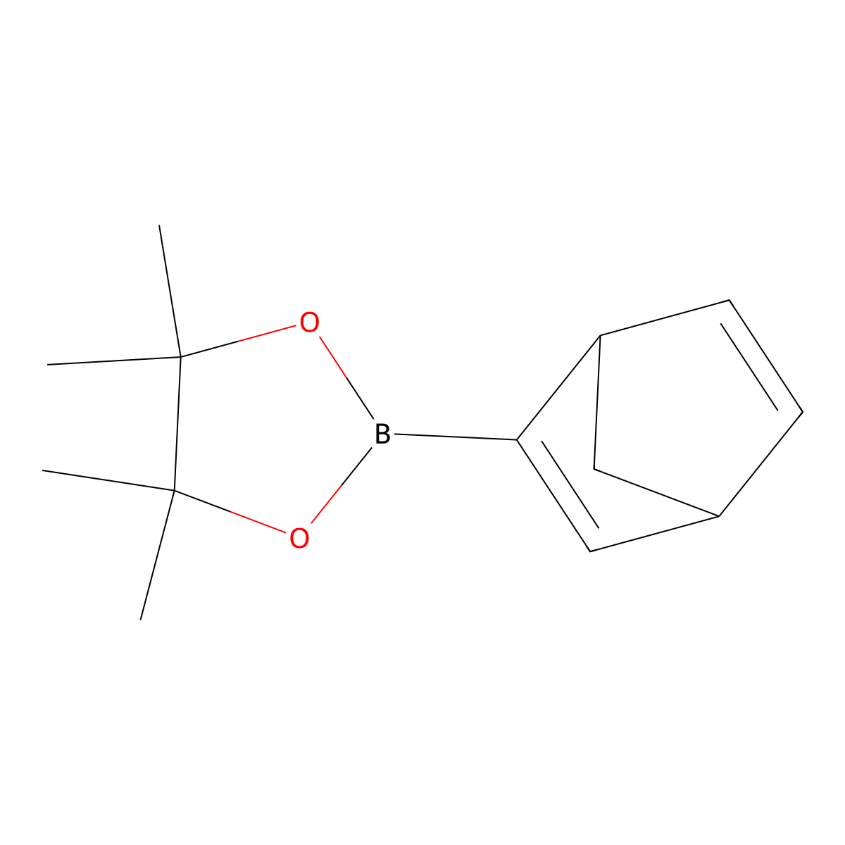 2-{Bicyclo[2.2.1]hepta-2,5-dien-2-yl}-4,4,5,5-tetramethyl-1,3,2-dioxaborolane molecular structure, CAS 2889434-91-5